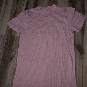 Casual Pink Crew Neck T-Shirt for Men